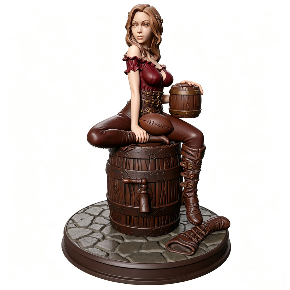 Resin Art With Wood - Estatua de resina en miniatura a