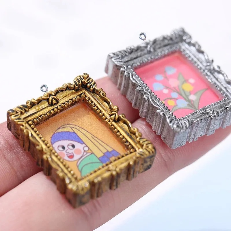 Resin Art For Photo Frame - 10 piezas de cabujones planos vintage