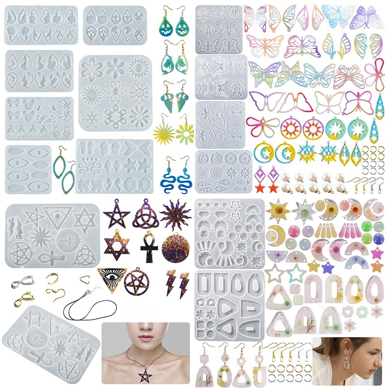 Pendiente colgante molde de si - Resin Art Letters reseña y precio