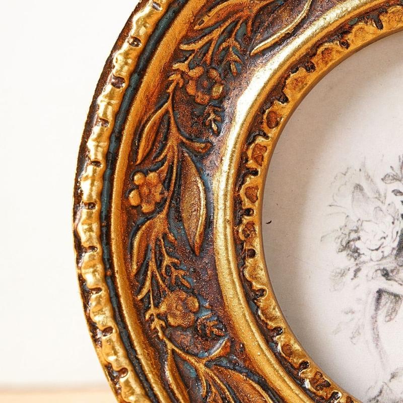Marco fotos redondo bronce ant - Resin Art For Photo Frame reseña y precio