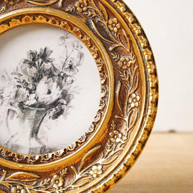 Marco fotos redondo bronce ant - Resin Art For Photo Frame reseña y precio