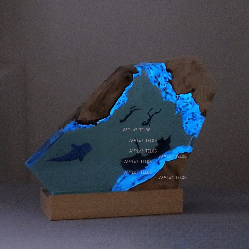 Lámpara de Noche de Resina y M - Resin Art With Wood reseña y precio