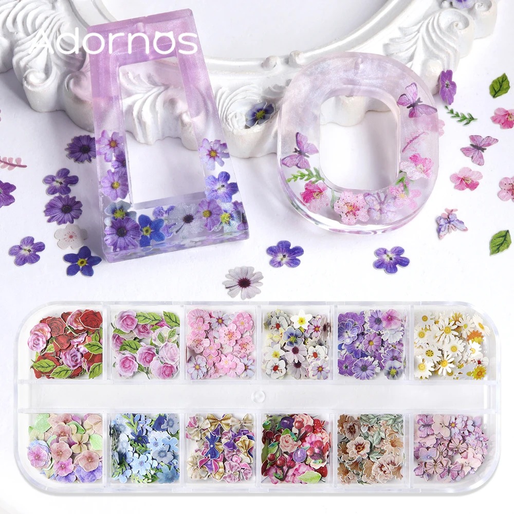 12 Rejillas de Adornos de Uñas - Resin Art With Wood reseña y precio
