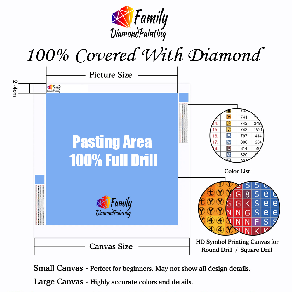 Pintura de diamante familia Ha - Resin Art Kits reseña y precio