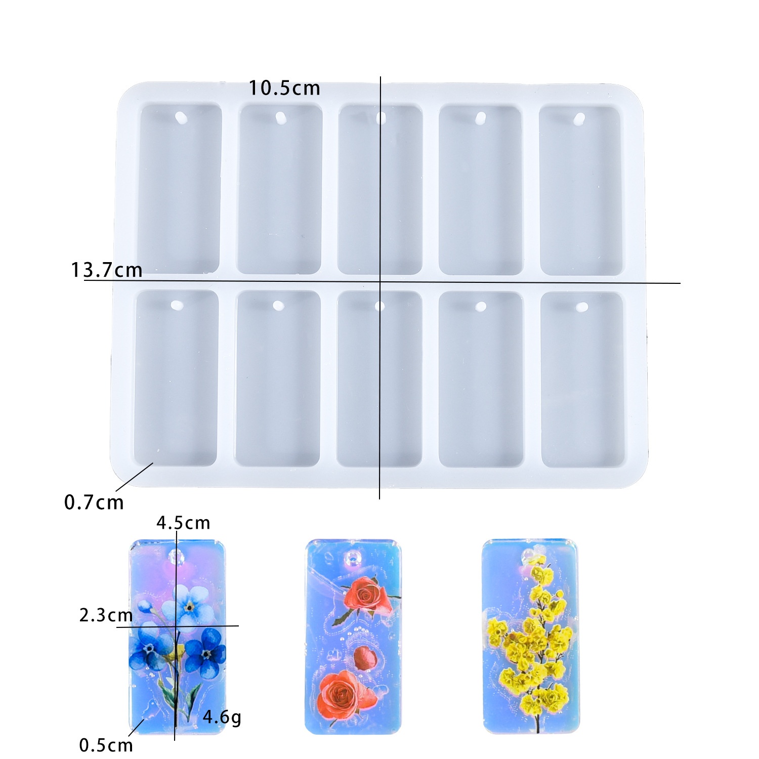 Molde de silicona DIY para res - Resin Art Guide reseña y precio