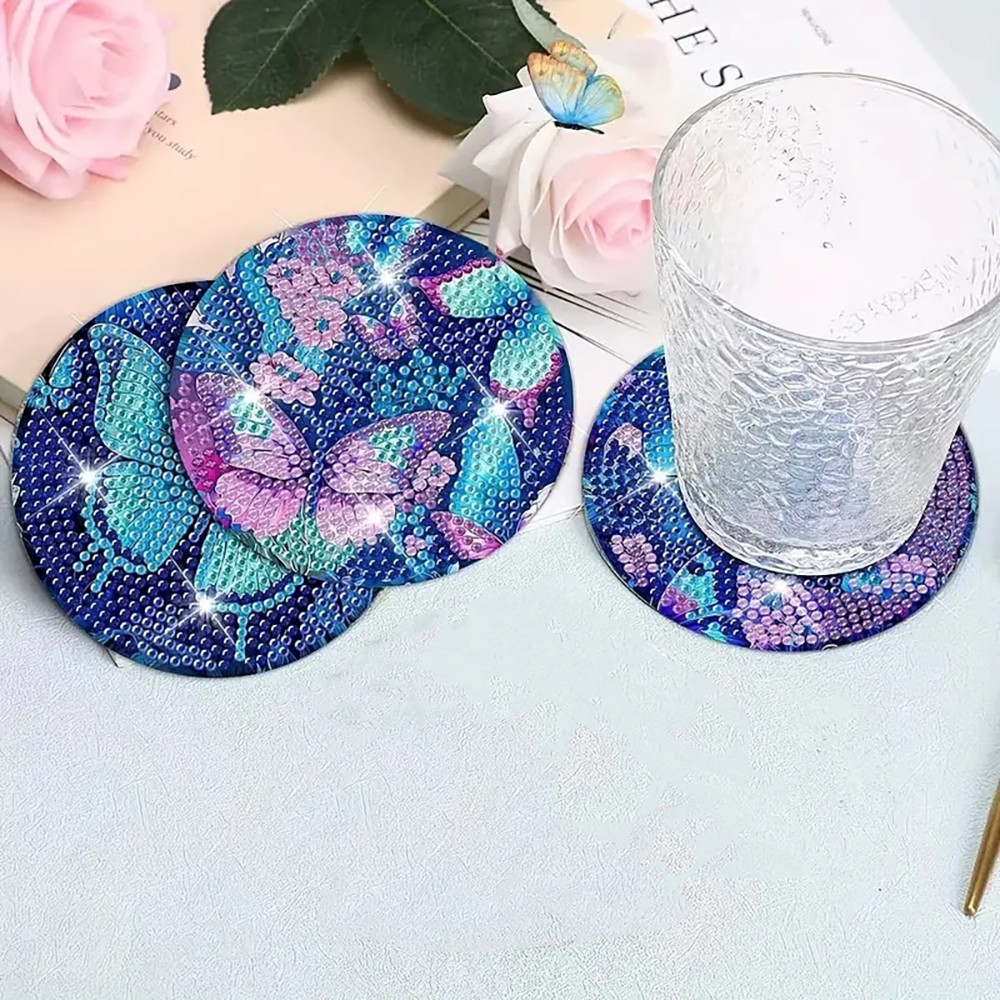 8 Posavasos de Arte de Diamant - Resin Art For Beginners reseña y precio