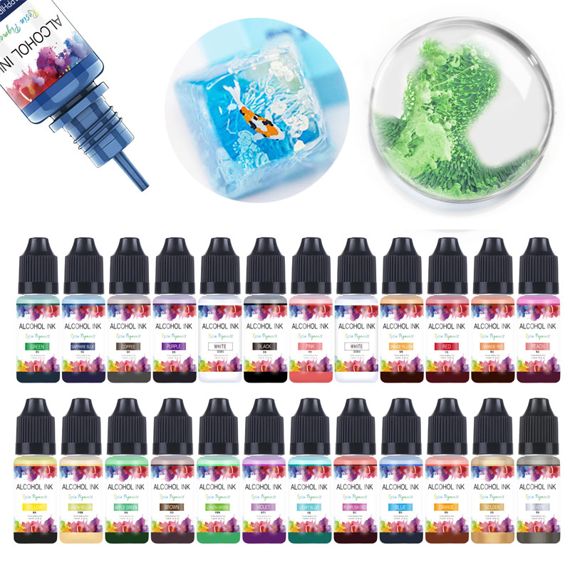 Tinta artística de 10ml, pigme - Resin Pigment Alcohol Ink reseña y precio