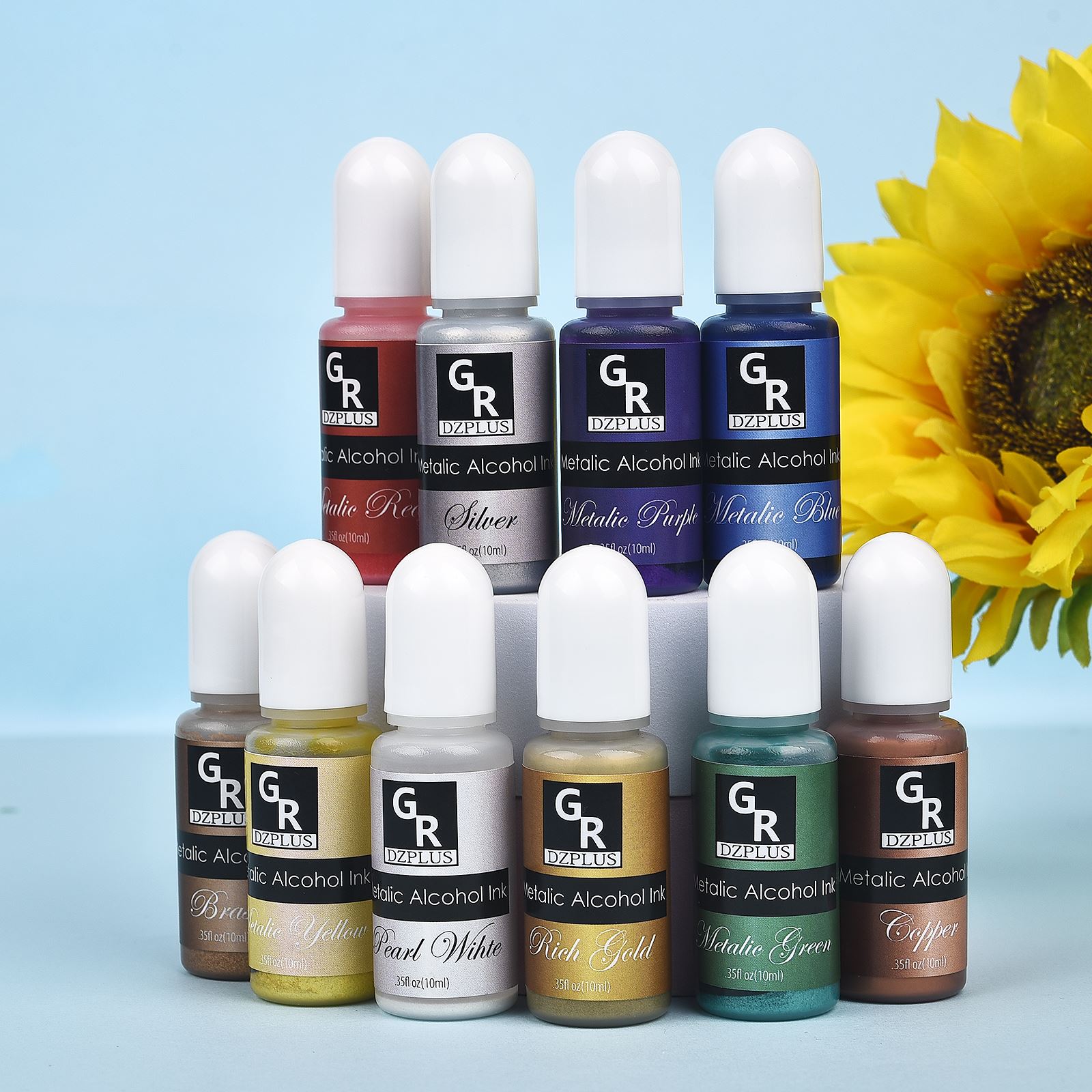 10ml/15ml tinta artística pigm - Resin Pigment Alcohol Ink reseña y precio