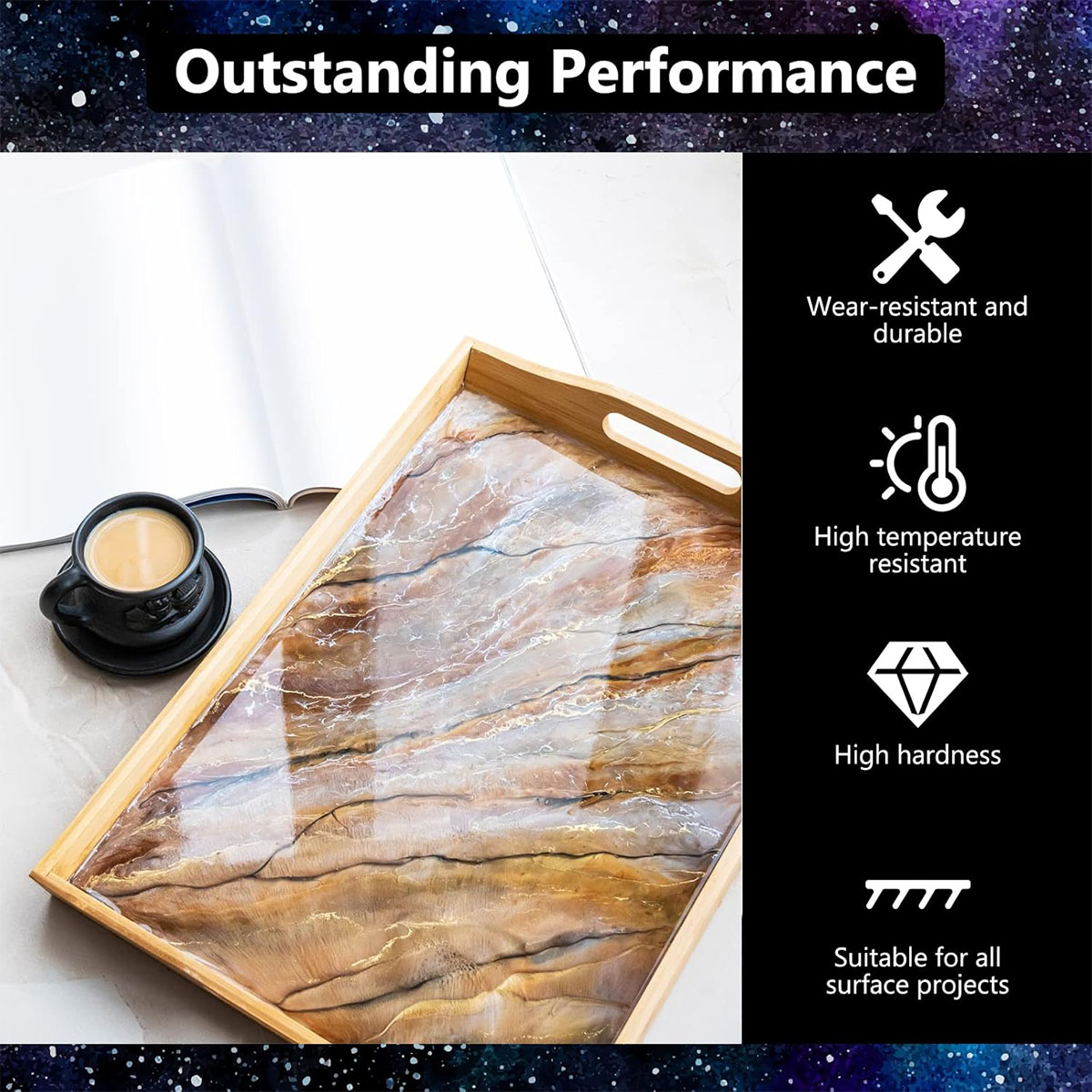 Kit de resina Epoxy transparen - Resin Art With Wood reseña y precio